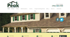 Desktop Screenshot of peakroofingcontractors.com